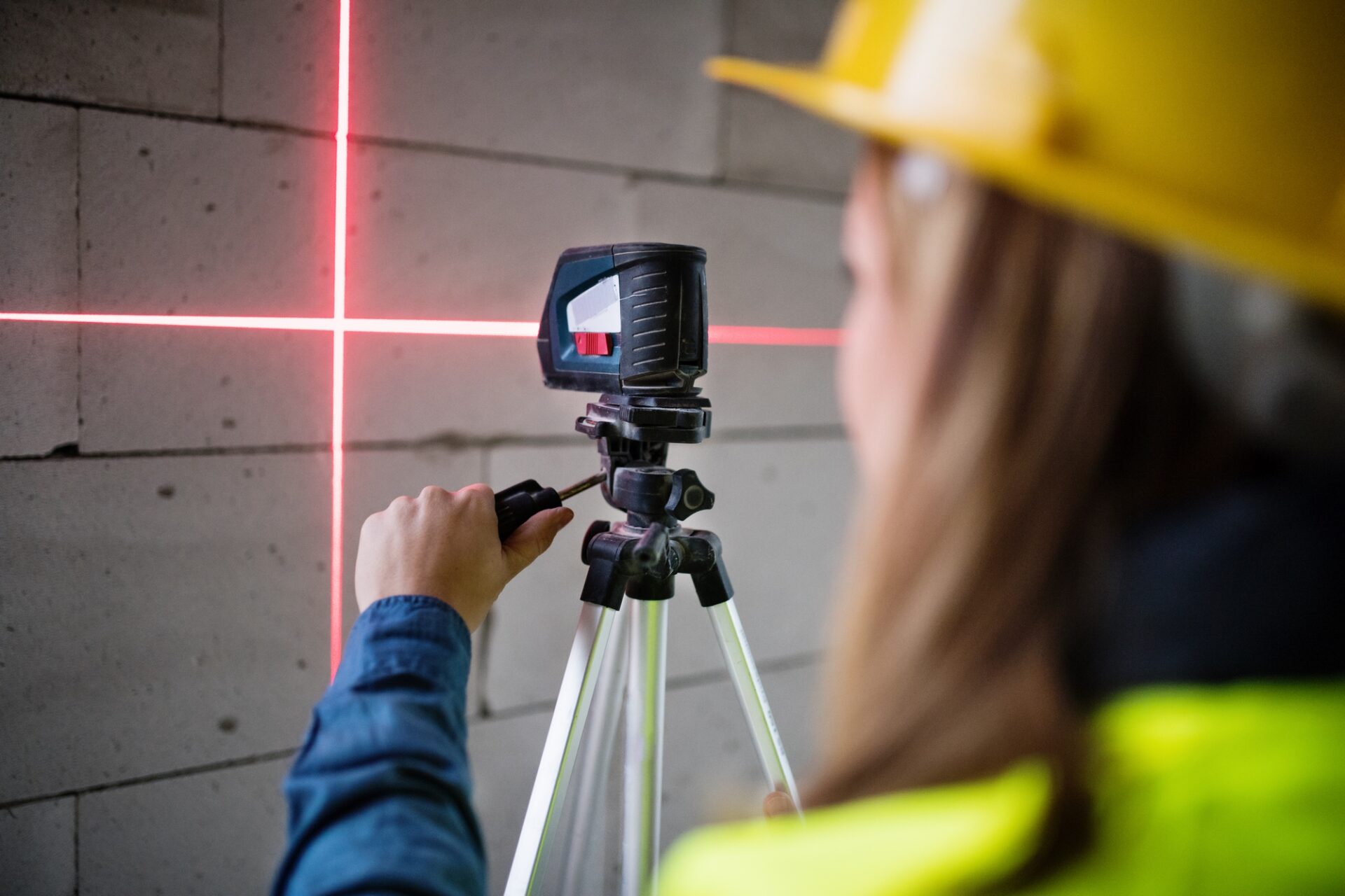 utiliser un niveau laser